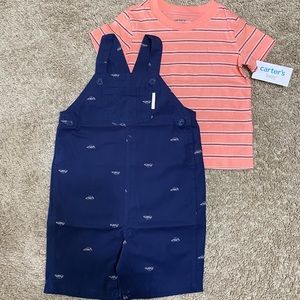 Carter's 2-Piece Car Tee & Shortall Set
